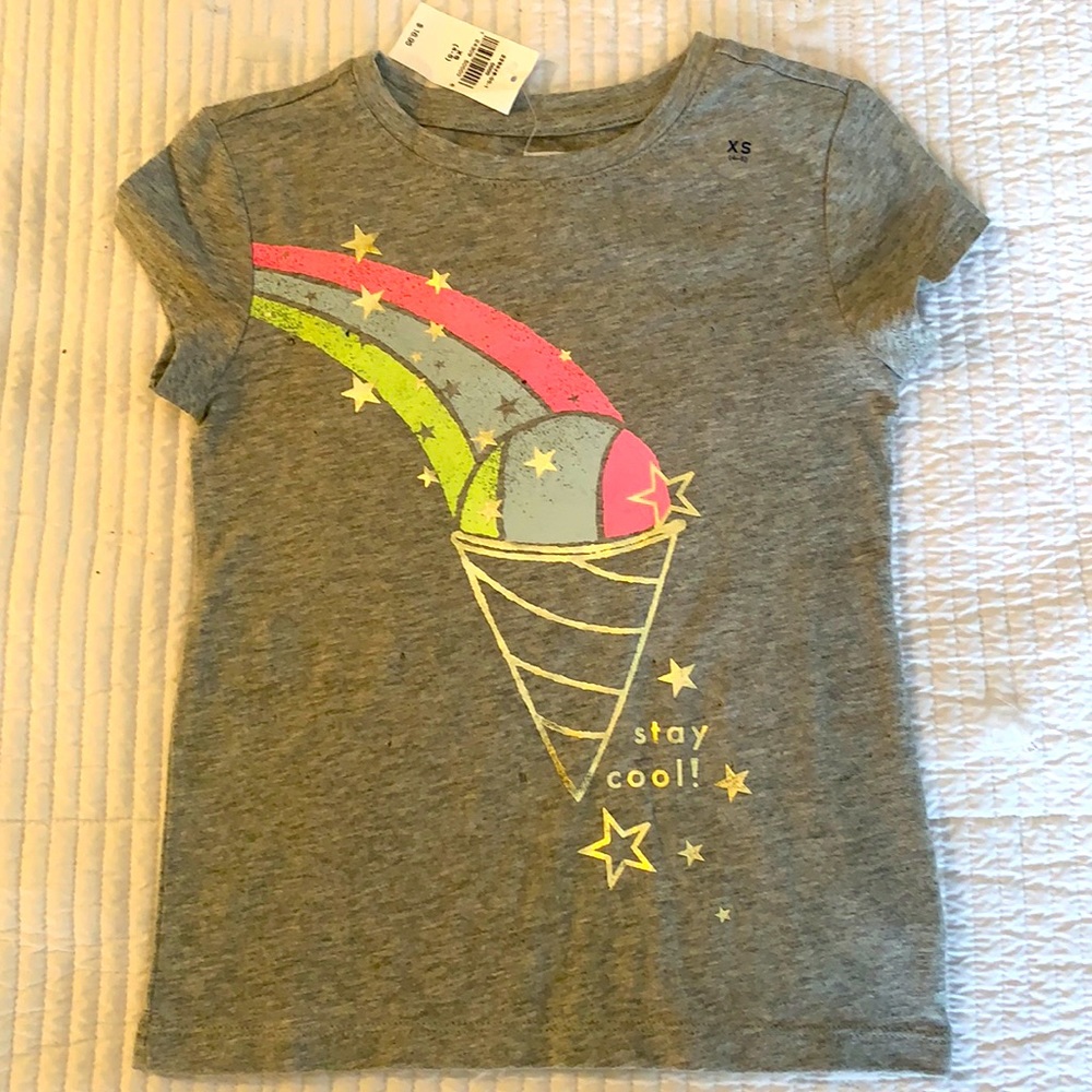Gap kids girls foil printed t